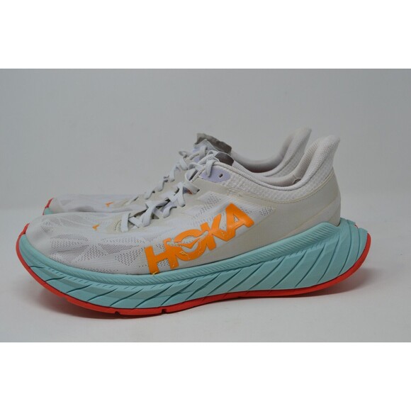 Hoka‎ One One Men's Carbon X 2 1113526 WBOR White Running Shoes Sneakers Sz 13 D - Picture 7 of 16